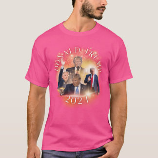 T-shirt Donald Trump 2024 Style Bootleg Style Shirt Rapper