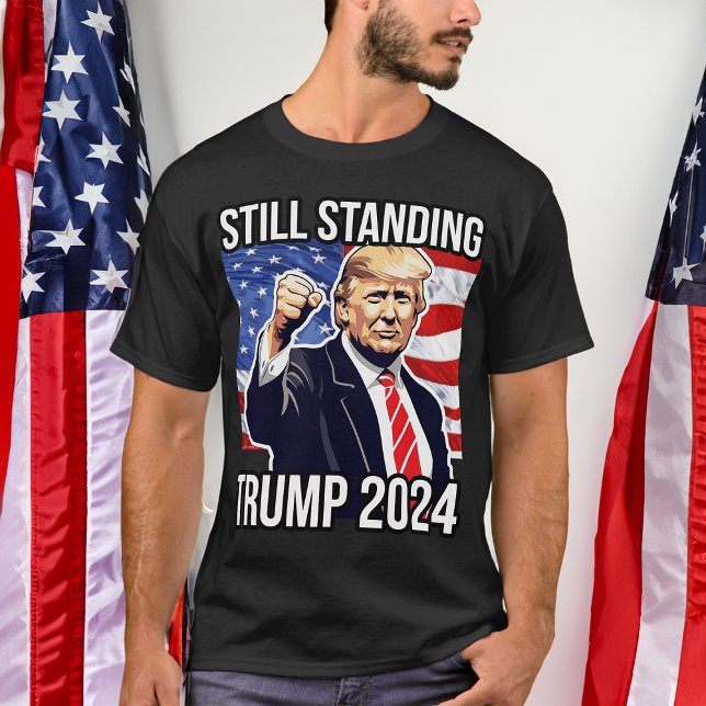 T-shirt Donald Trump 2024 : une première pompe pour l'Amér (trump 2024 still standing t-shirt)