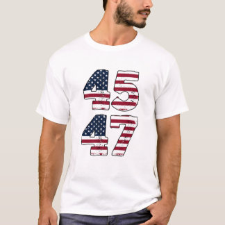 T-shirt Donald Trump - 45 47 - Élection 2024