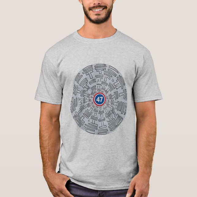 T-shirt Donald Trump "47" (Devant)