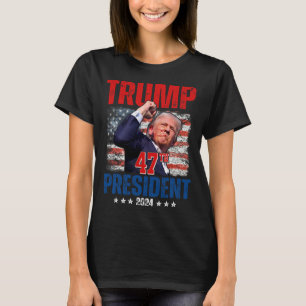 T-shirt Donald Trump 47ème Président 2024 Trump Inaugurati