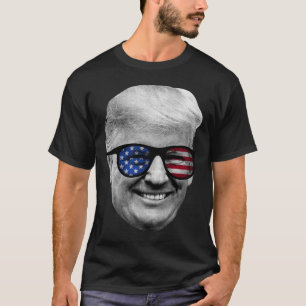 T-shirt Donald Trump 4 juillet drapeau américain