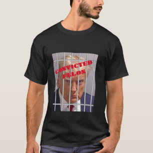 T-shirt Donald Trump a condamné Felon derrière les barreau