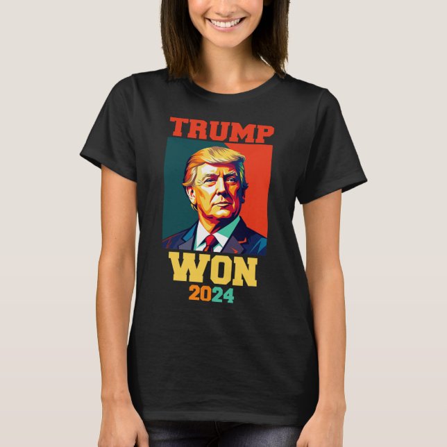T-shirt Donald Trump a gagné l'inauguration de l'élection  (Devant)