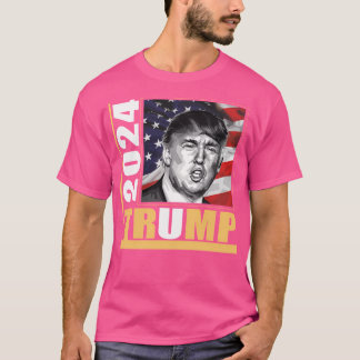 T-shirt Donald Trump À La Présidence. Election 2024. Votez