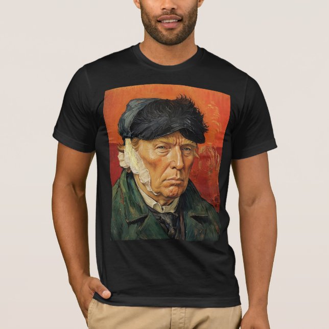 T-shirt Donald Trump à l'oreille banalisée (Devant)