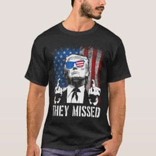 T-shirt Donald Trump a manqué Trump 2024 États-Unis Amériq