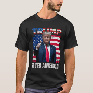 T-shirt Donald Trump a sauvé l'Amérique lors de la 47e Ina