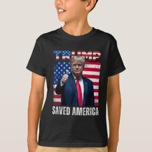 T-shirt Donald Trump a sauvé l'Amérique lors de la 47e Ina
