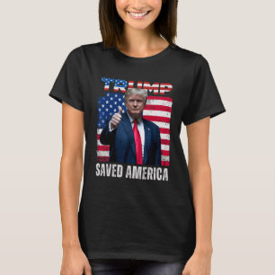 T-shirt Donald Trump a sauvé l'Amérique lors de la 47e Ina