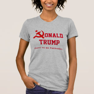 T-shirt "Donald Trump" avec le marteau et la faucille