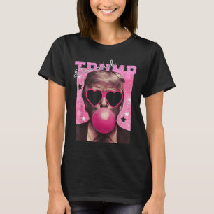 T-shirt Donald Trump Bubble Gum Pink Sungles