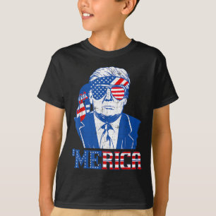 T-shirt Donald Trump Chemise Merica Trump Drapeau américai