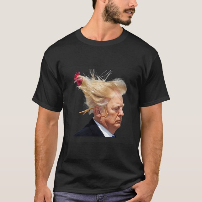 T-shirt Donald Trump Cheveux de poulet (Devant)