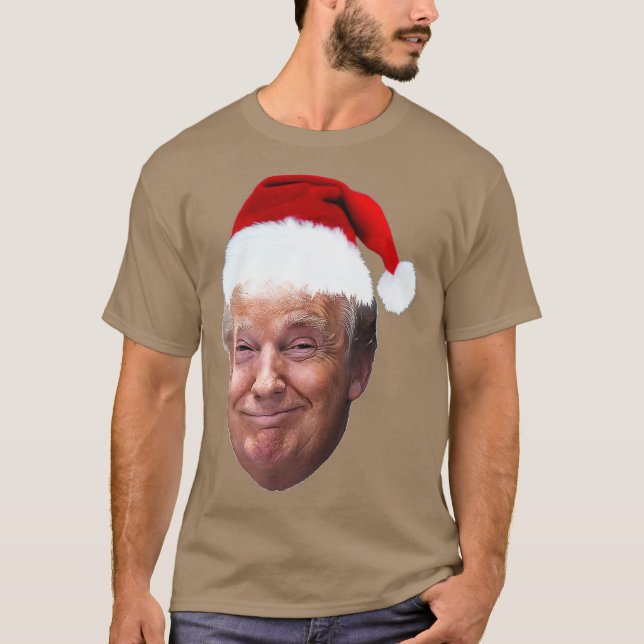 T-shirt Donald Trump Christmas T Shirt Funny MAGA père Noë (Devant)