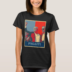T-shirt Donald Trump Combat Œuvre d'art Tenir Fort Etats-U