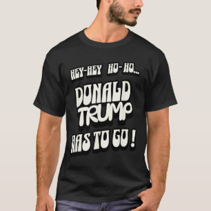 T-shirt Donald Trump Doit S'En Aller Non Roi Non Autoritai