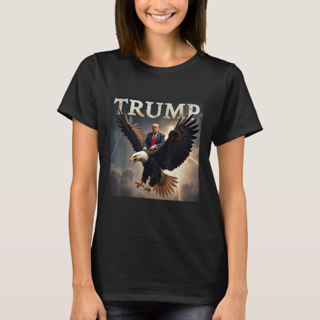 T-shirt Donald Trump Eagle Président américain Amérique (Devant)