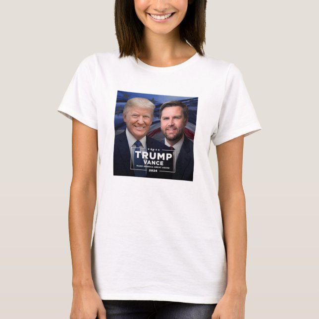 T-shirt Donald Trump et JD Vance (Devant)