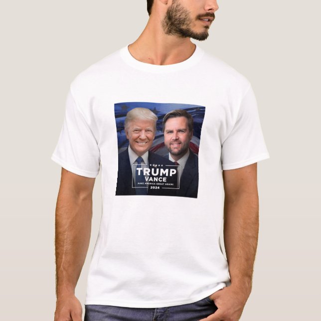 T-shirt Donald Trump et JD Vance (Devant)