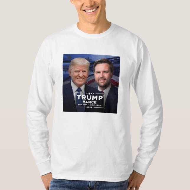T-shirt Donald Trump et JD Vance (Devant)