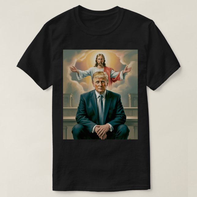 T-shirt Donald Trump et Jésus-Christ (Design devant)