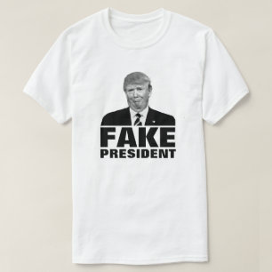 T-shirt Donald Trump "FAKE PRESIDENT" Pour Les Couleurs Cl