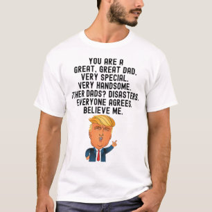 T-shirt Donald Trump Fête des pères Cadeau Noël 
