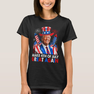 T-shirt Donald Trump Feu patriotique Faire 4 juillet G