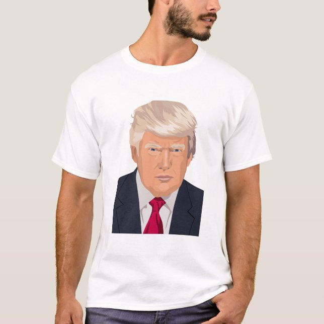 T-shirt Donald Trump font face (Devant)