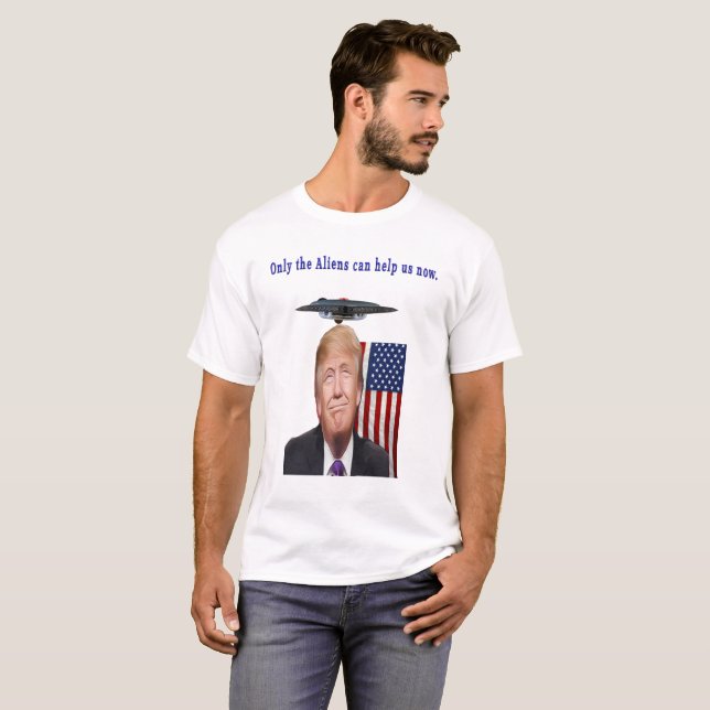 T-shirt Donald Trump humour des drones (Devant entier)