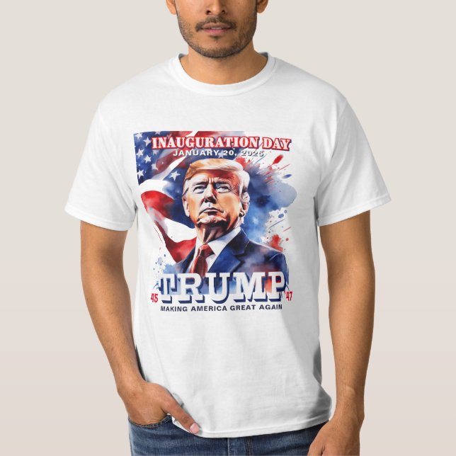 T-shirt Donald Trump Inauguration Hommes (Devant)