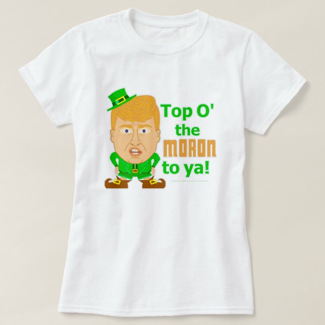 T-shirt Donald Trump Jour de la Saint Patrick Leprechaun (Design devant)