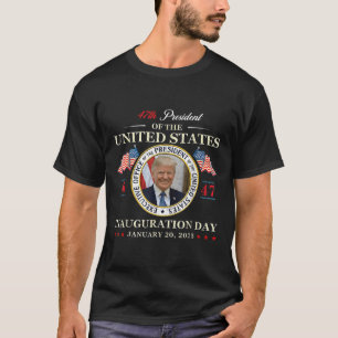 T-shirt Donald Trump Jour de l'investiture 2025 47e Présid