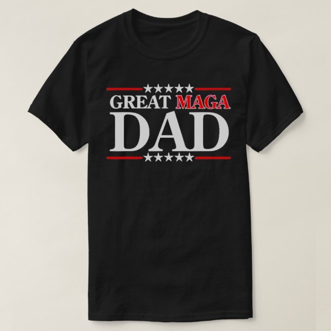 T-shirt Donald Trump jr fête des pères grand papa maga (Design devant)