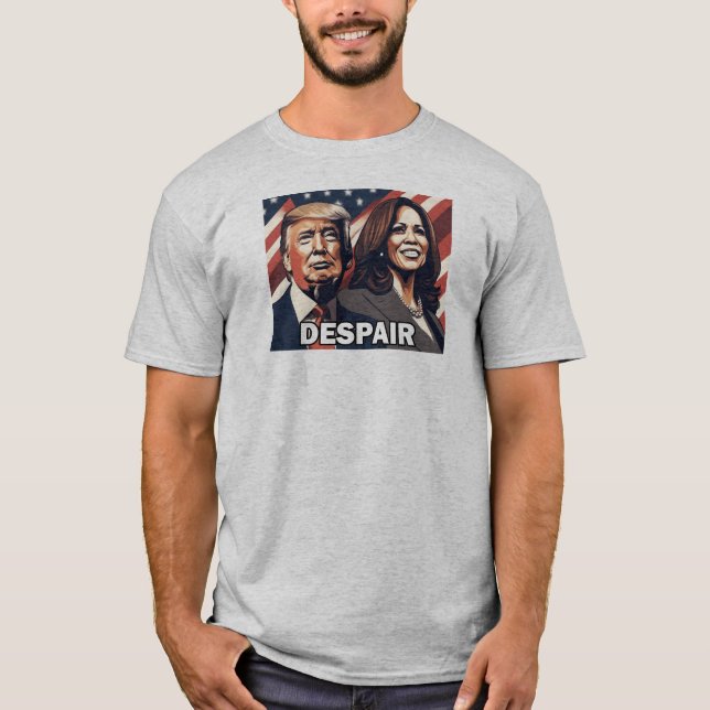 T-shirt Donald Trump Kamala Harris Despair (Devant)