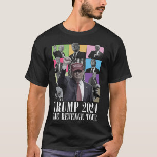 T-shirt Donald Trump La Revenge Tour 2024 Pour Hommes Et F