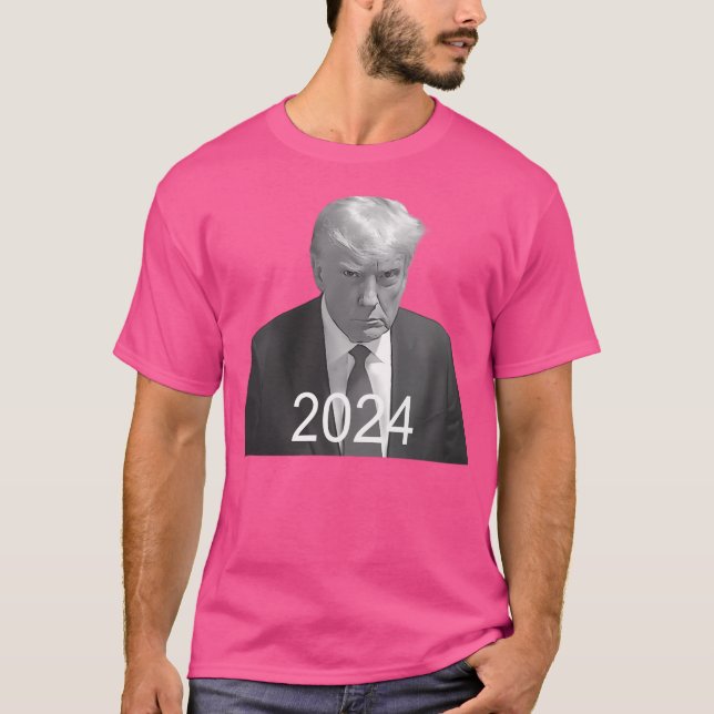 T-shirt Donald Trump Mugshot 2024 (Devant)
