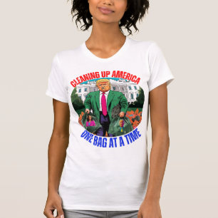 T-SHIRT DONALD TRUMP-NETTOYAGE DE L'AMÉRIQUE UN SAC À LA F