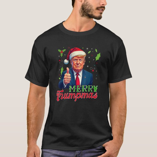 T-shirt Donald Trump Noël Joyeux Trumpmas (Devant)