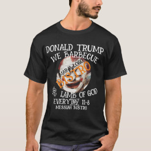 T-SHIRT DONALD TRUMP NOUS BARBECUE L'AGNEAU DIEU MAR-A-LOG