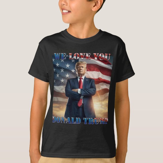 T-shirt Donald Trump, nous vous aimons (Devant)