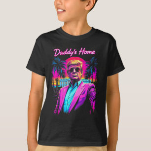 T-shirt Donald Trump Papa Est Rentré Drôle Mème Art
