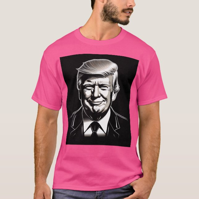 T-shirt Donald Trump Portrait (Devant)