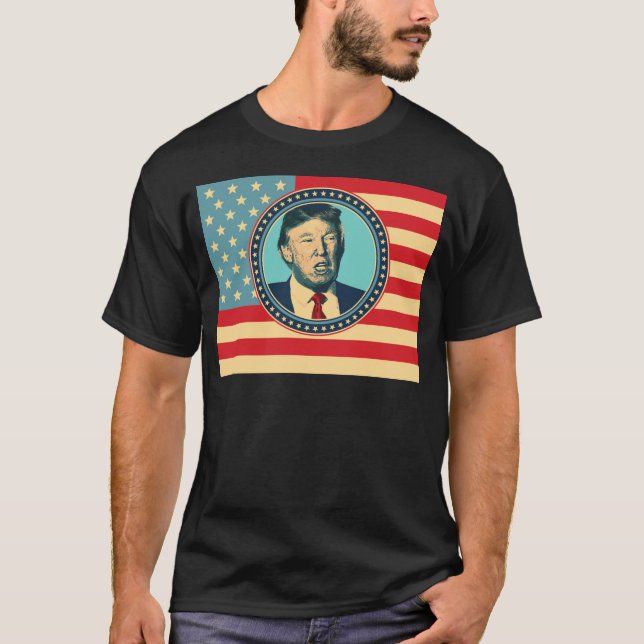 T-shirt donald trump pour le président (Devant)