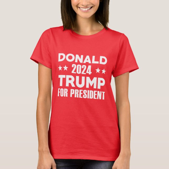 T-shirt Donald Trump pour le président 2024 (Devant)