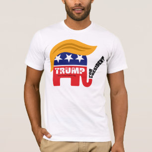 T-shirt Donald Trump Pour Le Président GOP Elephant Hair