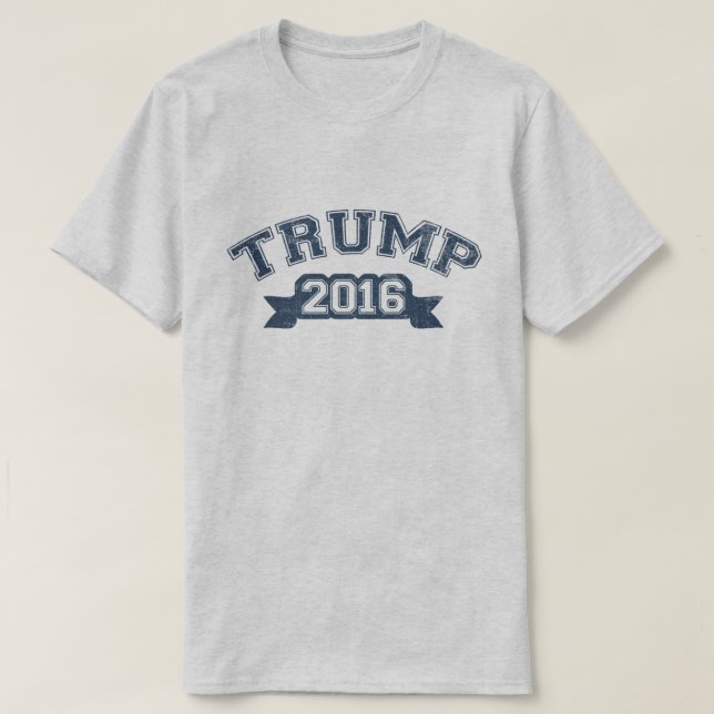 T-shirt Donald Trump Président Collegiate 2016 (Design devant)