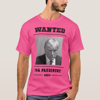 T-shirt Donald Trump Recherché Mugshot 2024