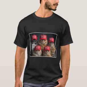 T-shirt Donald Trump Rend Les Chats Sûrs À Nouveau Chapeau
